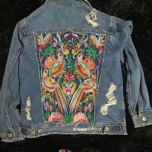 Multi Color Denim Jacket 🌷🌱